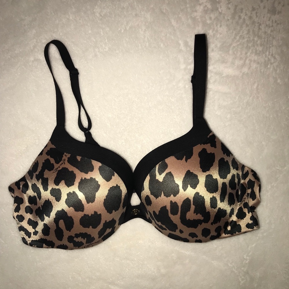 😻leopard print Victoria’s Secret push-up bra😻